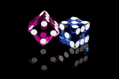 Baccarat table showing Player and Banker hands